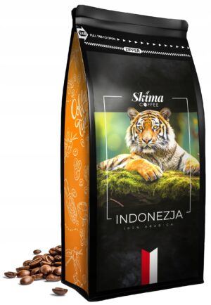 Kawa ziarnista 1kg INDONEZJA 100% ARABICA Świeżo Palona do ekspresu +GRATIS