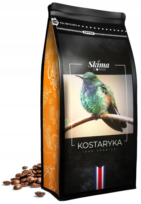 Kawa ziarnista 1kg KOSTARYKA 100% ARABICA Świeżo Palona do ekspresu +GRATIS
