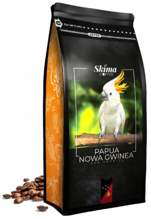 Kawa ziarnista 1kg PAPUA NOWA GWINEA 100% ARABICA Świeża do ekspresu+GRATIS