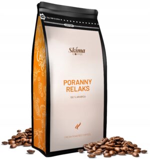 Kawa ziarnista 1kg PORANNY RELAKS 100% ARABICA Świeża do ekspresu + GRATIS