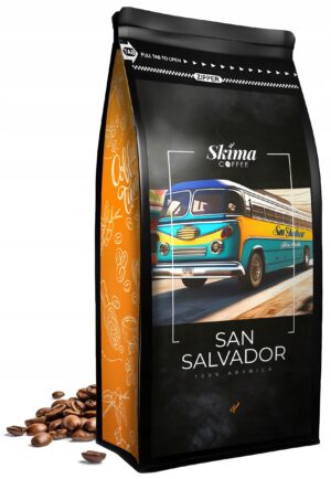 Kawa ziarnista 1kg SAN SALVADOR 100% ARABICA Świeża do ekspresu + GRATIS