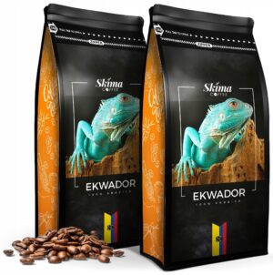 Kawa ziarnista 2X1kg EKWADOR 100% ARABICA Świeżo Palona do ekspresu +GRATIS