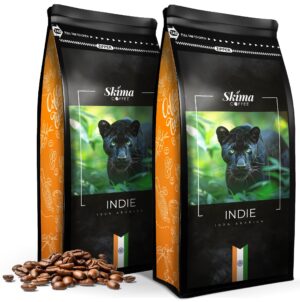Kawa ziarnista 2X1kg INDIE 100% ARABICA Świeżo Palona do ekspresu + GRATIS