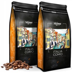 Kawa ziarnista 2x1kg ITALIA COMO Świeżo Palona do ekspresu+GRATIS