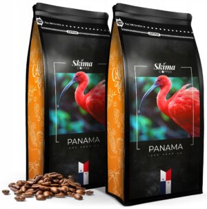 Kawa ziarnista 2x1kg PANAMA 100% ARABICA Świeżo Palona do ekspresu + GRATIS