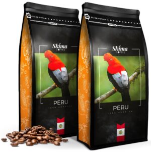 Kawa ziarnista 2x1kg PERU 100% ARABICA Świeżo Palona do ekspresu + GRATIS