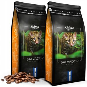 Kawa ziarnista 2x1kg SALVADOR 100% ARABICA Świeżo Palona do ekspresu+GRATIS