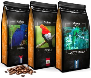 Kawa ziarnista 3x1kg KUBA/PERU/GWATEMALA Świeżo Palona do ekspresu+GRATIS
