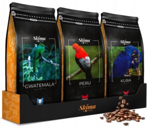 Kawa ziarnista 3x1kg KUBA/PERU/GWATEMALA Świeżo Palona do ekspresu + GRATIS