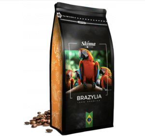 Kawa ziarnista 1kg BRAZYLIA 100% ARABICA Świeżo Palona do ekspresu + GRATIS