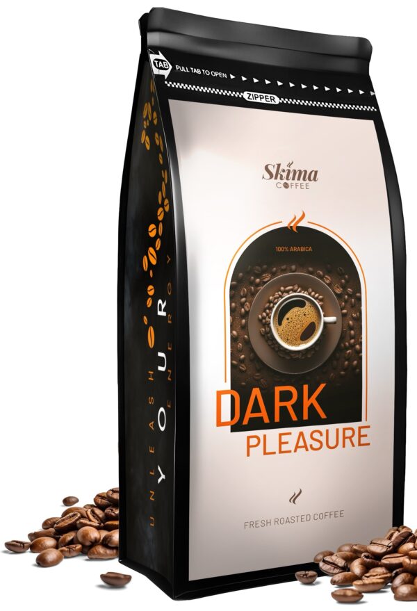 Kawa ziarnista 1kg DARK PLEASURE 100% ARABICA Świeża do ekspresu + GRATIS