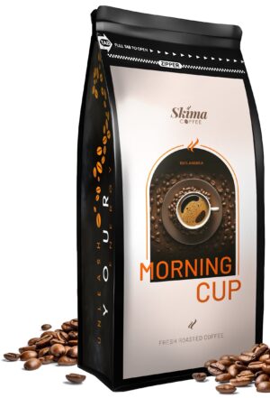 Kawa ziarnista 1kg MORNING CUP 100%ARABICA Świeżo Palona do ekspresu+GRATIS