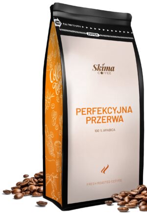 Kawa ziarnista 1kg PERFEKCYJNA PRZERWA 100% ARABICA do ekspresu + GRATIS