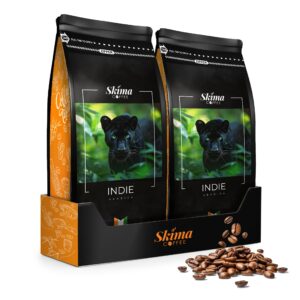 Kawa ziarnista 2X1kg INDIE 100% ARABICA Świeżo Palona do ekspresu + GRATIS