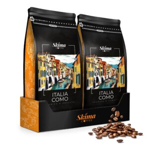 Kawa ziarnista 2x1kg ITALIA COMO Świeżo Palona do ekspresu + GRATIS