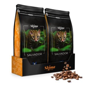 Kawa ziarnista 2x1kg SALVADOR 100% ARABICA Świeżo Palona do ekspresu+GRATIS